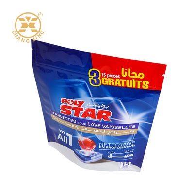 Custom Printed Moisture Proof Detergent Packaging Pouch with Gravure Printing Stand Up Pouch