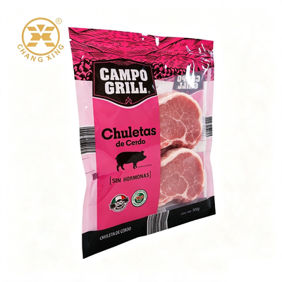 Custom Fresh Meat Packaging Bag With Clear Window Food Packaging Vacuum Sealed Bag For Frozen Shrimp Fish Beef Pork Steak