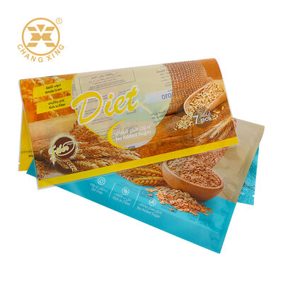 Custom Printed Food Grade Plastic Sealed Bag with Gravure Printing and Moisture Proof for Flour Cereal Packaging