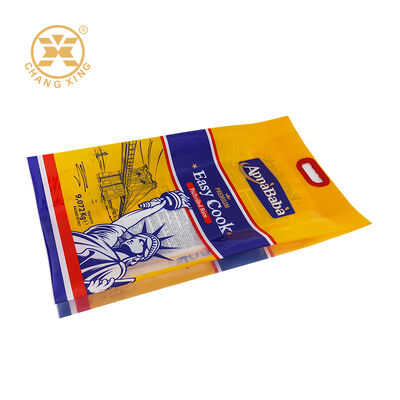 Customized Printing Rice Packaging Bag with Waterproof Zipper and Gravure Printing for Food Cereal Grain