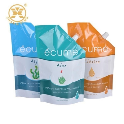 1kg 2kg Portable Detergent Packaging Pouch Plastic Liquor Pour Spouts