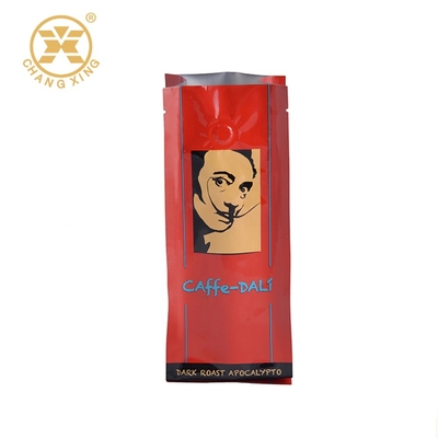 Aluminum Printed Coffee Packaging Bags With Valve And Zip Private label Roast Bean Side Gusset Coffee Packaging Bag