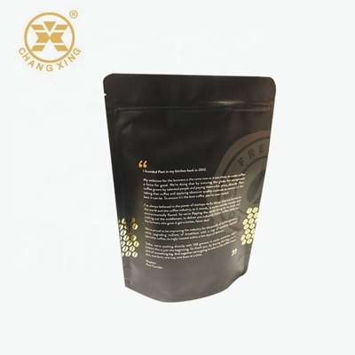 Stand up Resealable Coffee Packaging Bags Airtight zipper coffee bags