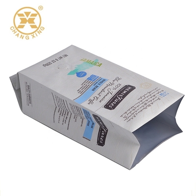 Food Grade AL PE Plastic Coffee Packaging Bags 4 Oz Coffee Bags With Valve