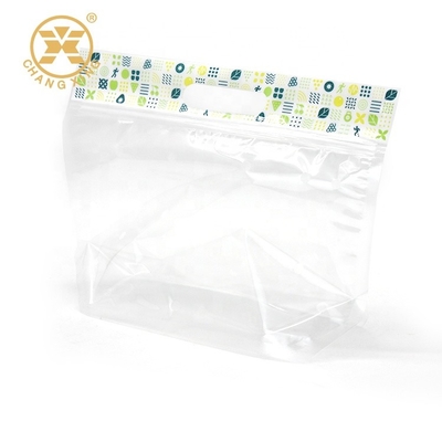 0.5kg Fruits Vent Stand Up Zipper Pouch Clear Plastic Bags For Packaging With Handle Zipper