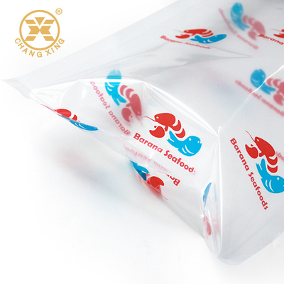 3 Side 250g Sealed Frozen Food Packaging Pouch ALOX Aluminium Foil Vacuum Pack With Tear Notch