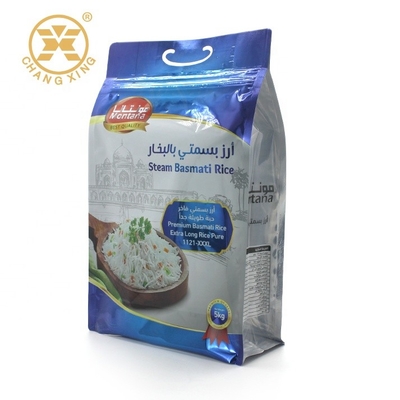 2.5kg BOPP CPP Dried Food Packaging Bag Basmati Rice Rice Bag With Handle