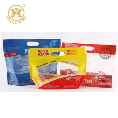 Bopp Antifog Food Packaging Microwavable Grilled Rotisserie Chicken Plastic Takeaway Carrier Bags