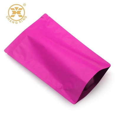 Matte Resealable CPP Coffee Bean Bags With Valve Smell Proof Stand Up Barrier Pouches