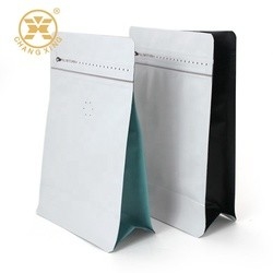 Flat Bottom VMPET Aluminum Coffee Bags 250g BOPP Zip Lock Pouch For Food