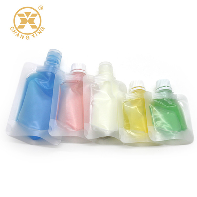 PP 10ml 50ml Plastic Flip Plastic Bag With Screw Cap Eco Friendly Liquid Soap Packaging