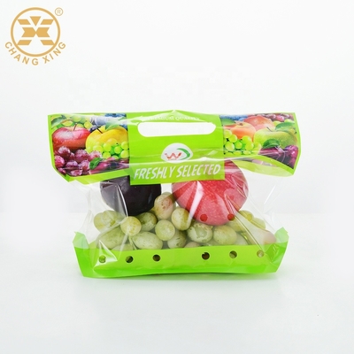 Recycle Vegetables Custom Printed Stand Up Pouches Zipock Clear Plastic Packing Bags