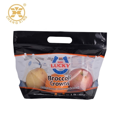 CPP PET Eco Friendly Stand Up Pouches Plastic Bags For Packaging Vegetables With Holes