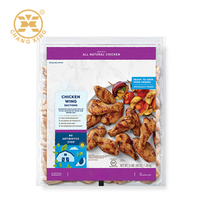 Food Grade Laminated Vacuum Packaging Bag For Fried Chicken Meat For Freezer