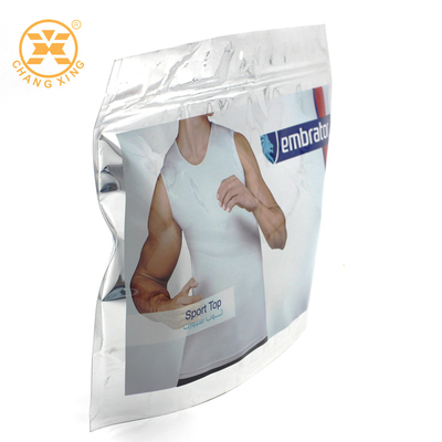 Men Underwear Ziplockk LDPE Eco Friendly Apparel Packaging For Clothes