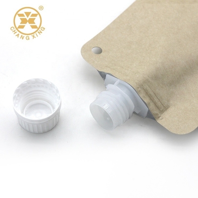 30ml 50ml Detergent Packaging Pouch 3 Side Sealed Laminated Kraft Paper Food Packaging