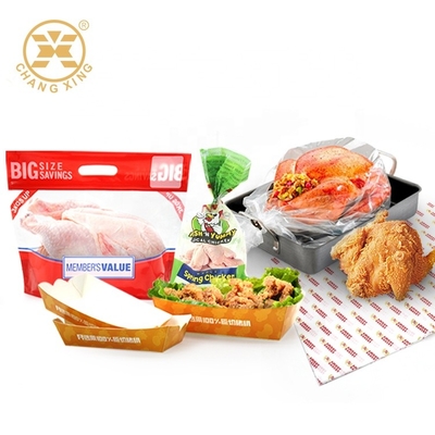 Take Out Food Transparent Roast Chicken Packaging Heat Resistance nylon pouch with zipper
