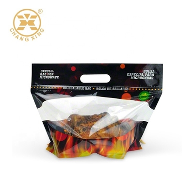 Zipper Microwavable  Roast Chicken Packaging VMPET Resealable Stand Up Pouches