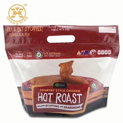 Barrier Packaging For Roasted Chicken Resealable Microwavable Retort Pouches