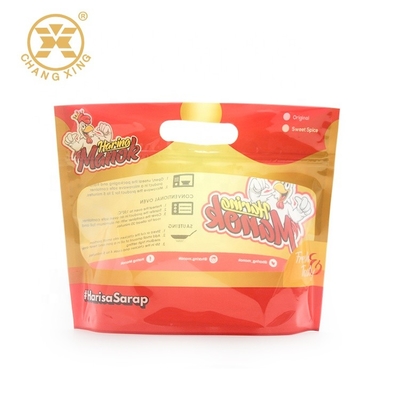 Takeaway Zipper Top Roast Chicken Packaging  Plastic Bopp Microwave Safe Food Packaging