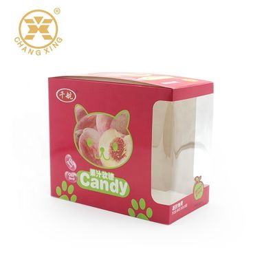 CMYK White Offset Cardboard Packaging Boxes For Snack 400g Cookie Gift Box Packaging