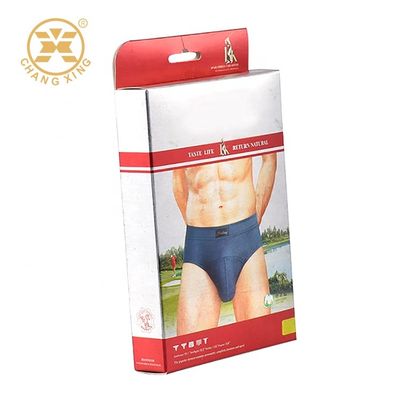 Mens Underwear Cuboid Cardboard Packaging Boxes Kraft Corrugated Mailer Boxes SGS