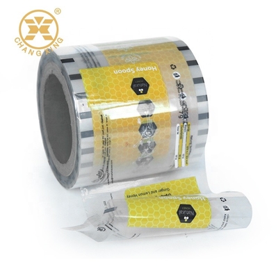 76.2mm Film Roll Plastic Packets For Packaging Premium Honey Packaging Metallized Film