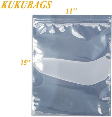 Electronic Transparent Plastic Shielding Zip Lock Metalized Anti Static Bags Bag For Packaging