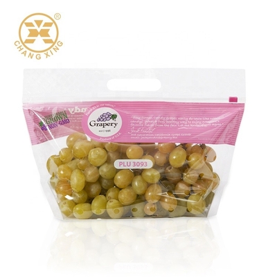 Supermarket Perforated 250g Food Dry Fruit Plastic Packaging Bag Pouch With Zipper Vent Holes