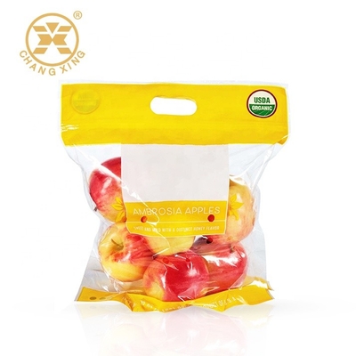 LDPE Fruit Clear Plastic Laminated Bags For Food Packaging Custom Printed Stand Up Pouch Bags