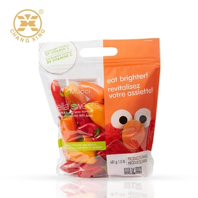 750g Transparent Composite Fresh Fruit Vegetable Packaging Bopp Plastic Bags