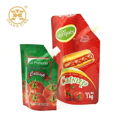 Red Aluminum Foil For Food Skillet Tomato Sauce Custom Vacuum Sealed Packaging