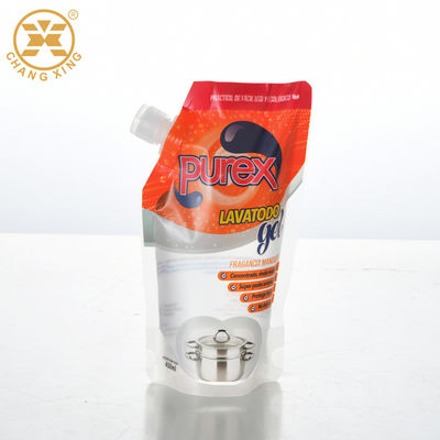 BOPP Reusable BPA Free Detergent Packaging Pouch Custom Printed Stand Up Pouches