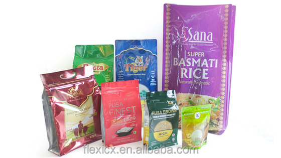 OEM 10kg Dried Food Packaging Bag OEM Logo 25 Kg Rice Packaging Bags SGS