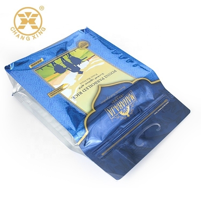 10Kg 25kg Basmati Thai Biodegradable Stand Up Pouches 5 Kg Rice Packing Bags