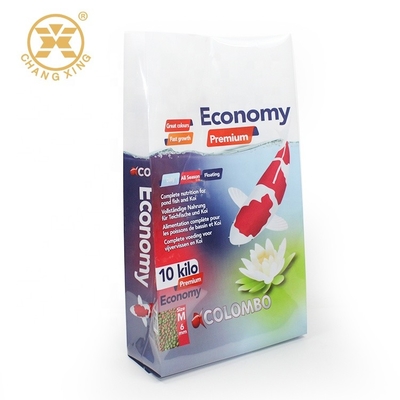 Aquaria Fish 20 Pound Pet Food Packaging Bag Koi Food Side Gusset Plastic