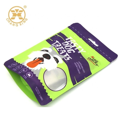 Standing Zipper VMPET Pet Food Packaging Bags Doy Pack Zip Lock Plastic Bags With Window