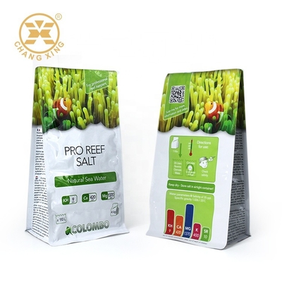 20kg Pesticide Aluminum Foil Stand Up Pouch Flat Bottom Organic Fertilizer Packaging Bags