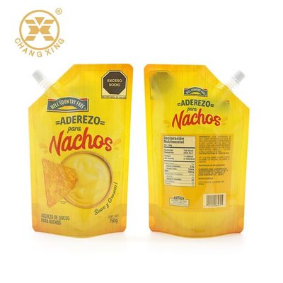 LDPE Honey Sachet Packaging Rohs Protein Powder 500g Stand Up Pouch With Nozzle