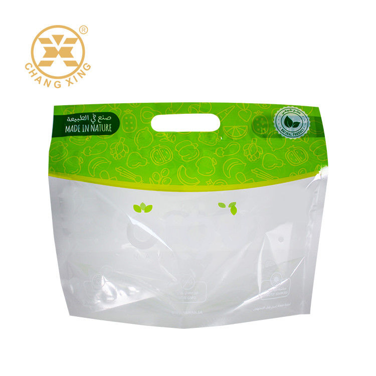 Plastic Plastic Bag with breath holes and handle for Fresh Grape/cherry