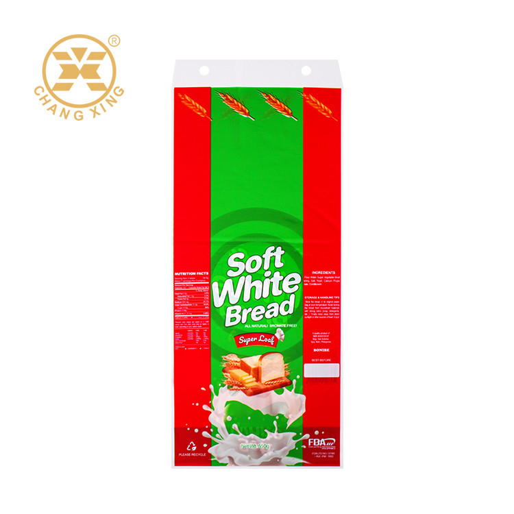 PET / PE Custom Printed Bakery Bread Packaging Greaseproof Plastic Bags With Logo