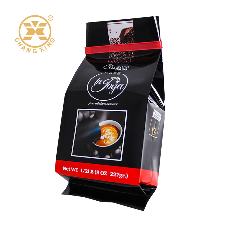 Custom Printed Logo 250g 500g 1000g 1kg BOPP Coffee Bean Roll Film Food Packaging Bag Coffee Bean Packing Bag
