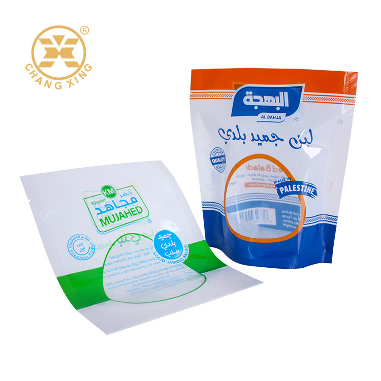 Moisture Proof Stand Up Plastic Packaging Bags With Window For Snack Dried Food Nuts Custom Logo