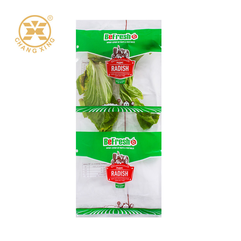 PET/CPP Composite Fresh Vegetable Packaging Bags Bopp Fruit Plastic Bags with Custom Logo
