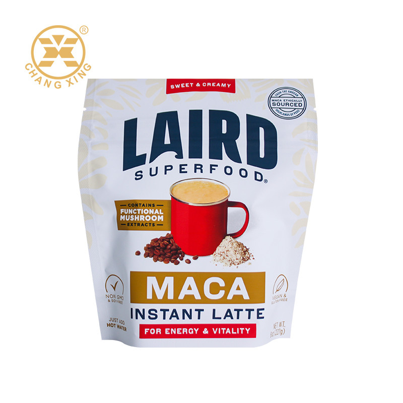 Custom Printing Protein Milk Powder Coffee Bean Plastic Packaging Bag Zipper Packaging Pouch
