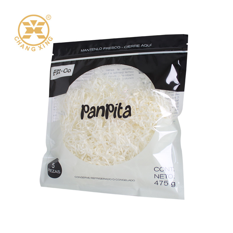 Custom Printed Plastic Zipper Bags Food Packaging Bag For Noodles Pita Pancake Taco
