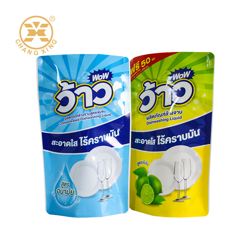 Custom Printed Stand Up Detergent Packaging Bag MOPP/PET/PE
