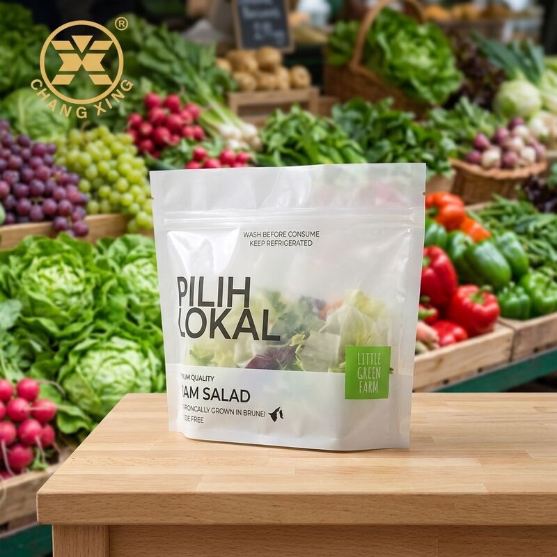 Vegetable Packing Bags resealable vent hole plastic zipper pouches with vivid printing for fresh fruits vegetables and meat packaging