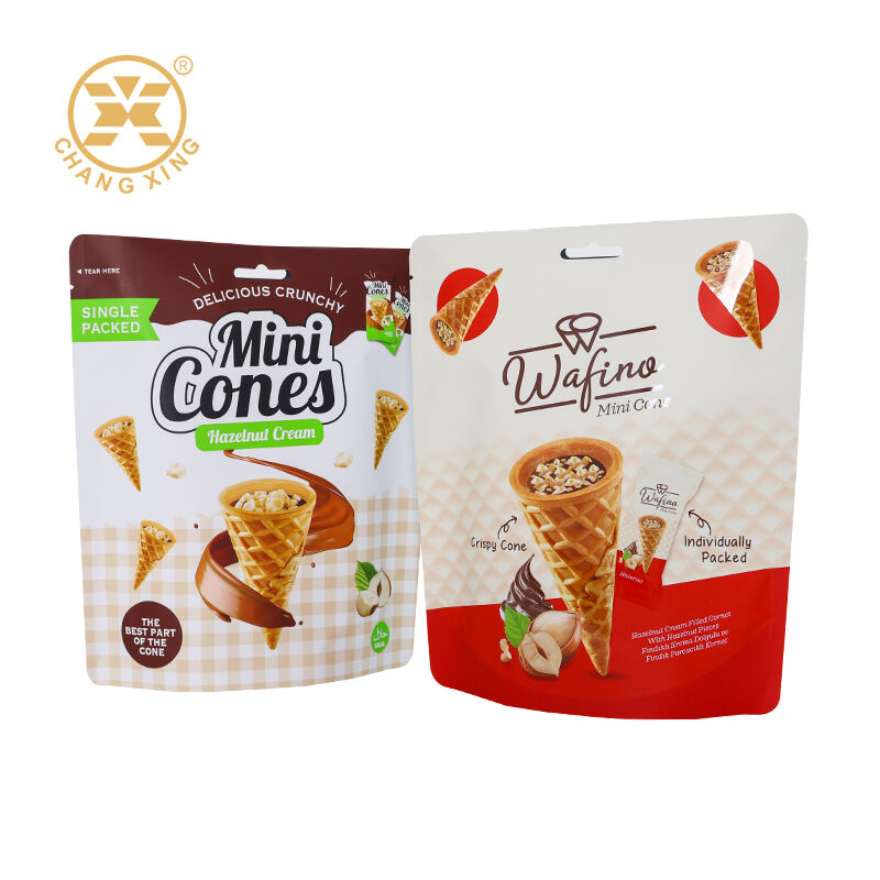 Custom Printed Food Grade Zipper Sealed Stand Up Vacuum Packaging Bag