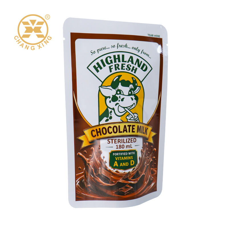 Custom Heat Seal Food Grade Vacuum Packaging Bag with Flexo Printing for Milk and Garment Packaging